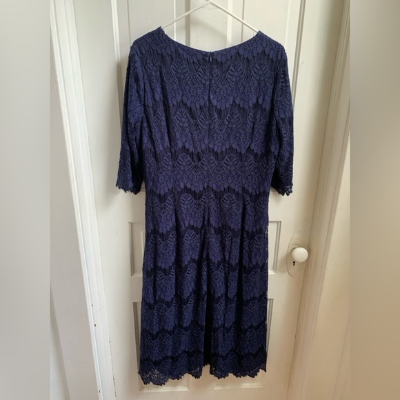 Dainty Jewells A Night in Paris Lace Navy Blue Dress XL - Picture 4 of 6